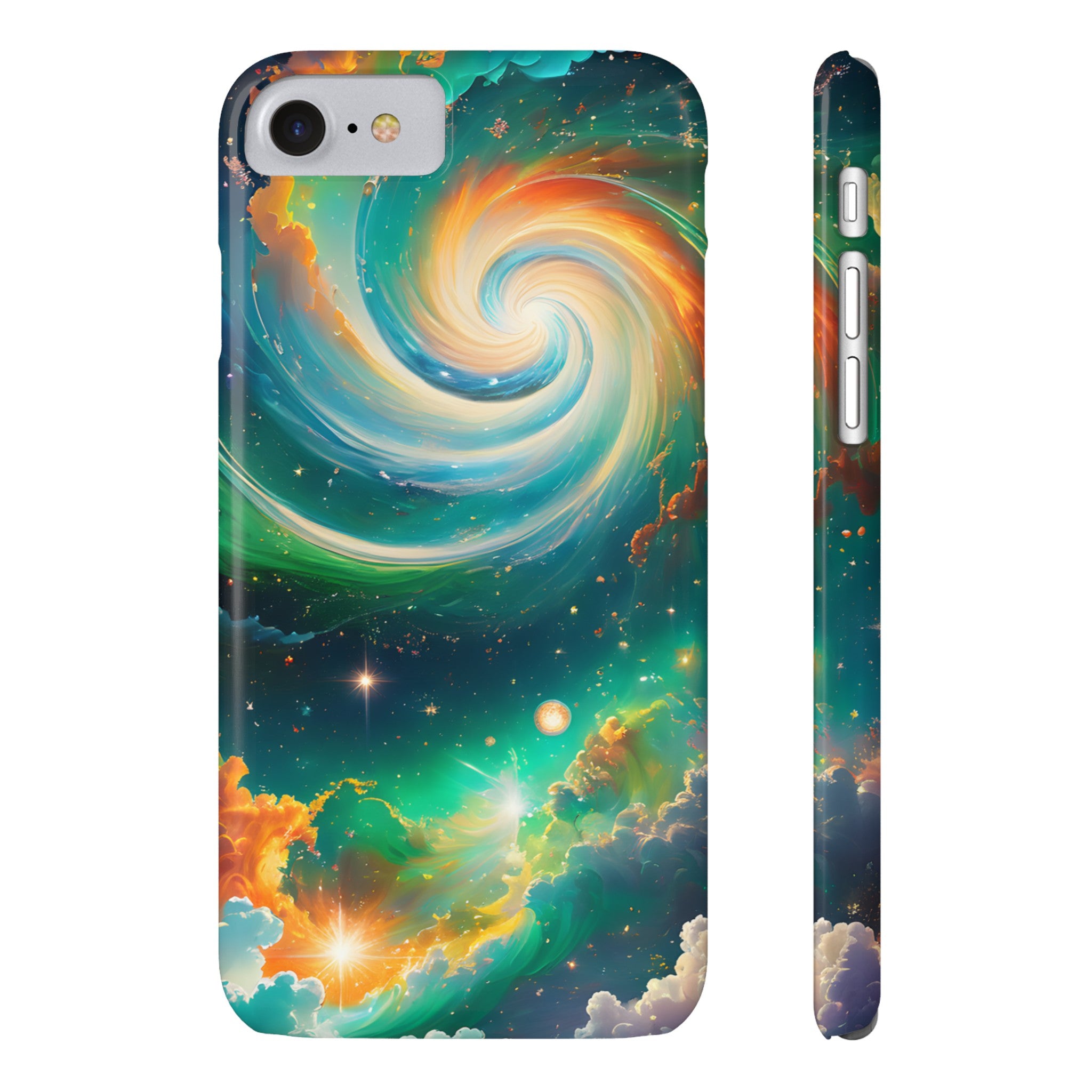 Swirling Cloudy Universe Slim Phone Case