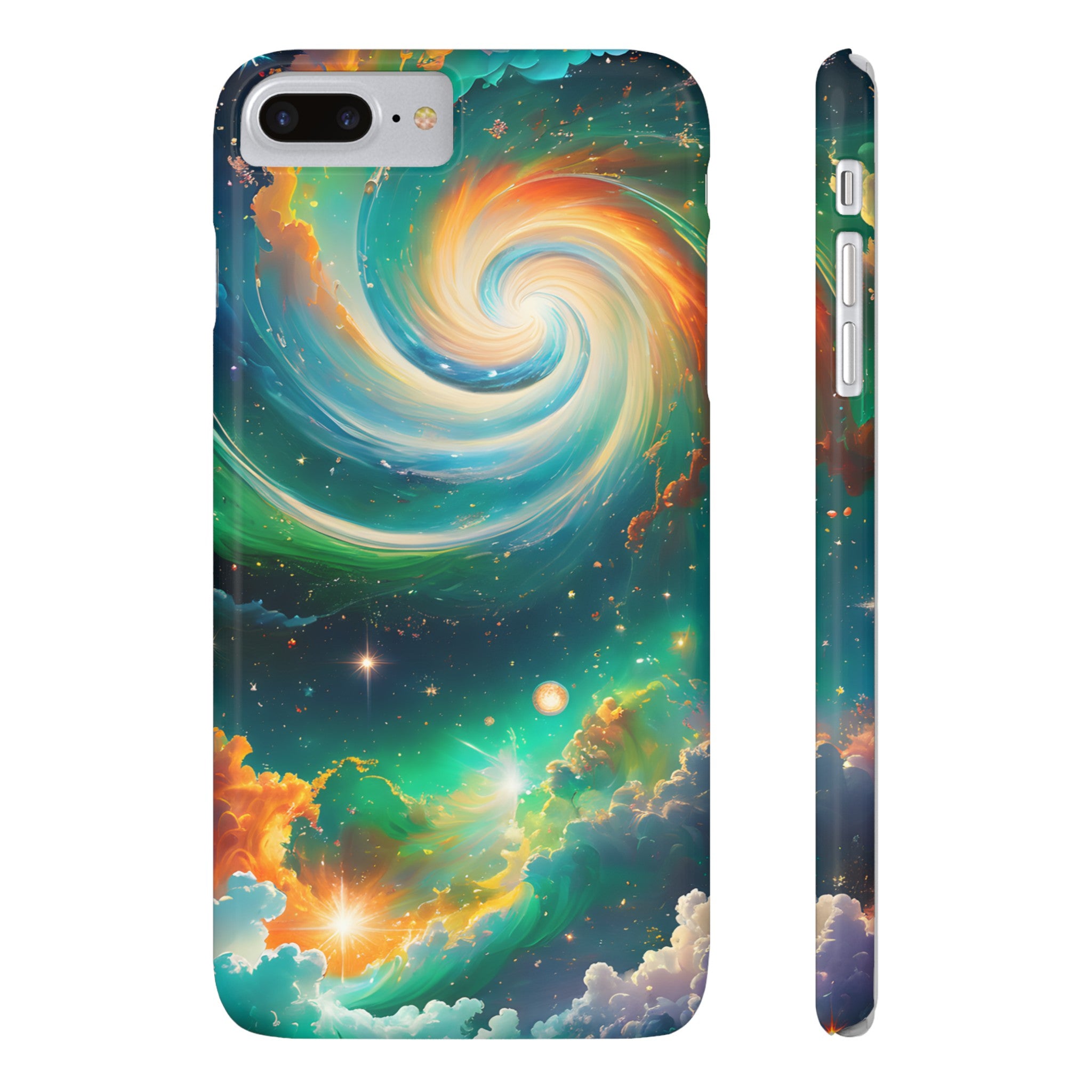 Swirling Cloudy Universe Slim Phone Case